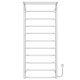 Kup elektryczny podgrzewacz ręczników Trapezium with shelf P11 500х1200 Deffi stal nierdzewna (Biały, EF16, Prawe połączenie) 