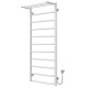 Kup elektryczny podgrzewacz ręczników Trapezium with shelf P11 500х1200 Deffi stal nierdzewna (Biały, EF16, Prawe połączenie) 