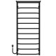 Kup elektryczny podgrzewacz ręczników Trapezium with shelf P11 500х1200 Deffi stal nierdzewna (Czarny, EF16, Połączenie lewe) 