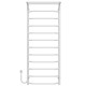 Kup elektryczny podgrzewacz ręczników Trapezium with shelf P12 500х1300 Deffi stal nierdzewna (Biały, EF16, Połączenie lewe) 