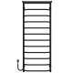 Elektrischen Handtuchwärmer kaufen Trapezium with shelf P12 500х1300 Deffi edelstahl (Schwarz, EF16, Linker Anschluss) 