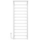 Kup elektryczny podgrzewacz ręczników Trapezium with shelf P13 500х1400 Deffi stal nierdzewna (Biały, EF16, Połączenie lewe) 