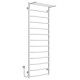 Kup elektryczny podgrzewacz ręczników Trapezium with shelf P13 500х1400 Deffi stal nierdzewna (Biały, EF16, Połączenie lewe) 