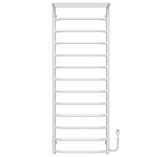 Elektryczny podgrzewacz ręczników Trapezoid with shelf P13 500х1400 Deffi stal nierdzewna (Biały, EF16, Prawe połączenie)