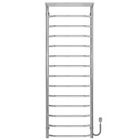 Elektrischer Handtuchwärmer Trapezoid with shelf P15 500х1500 Deffi edelstahl (Chrom, EF16, Richtige Verbindung)