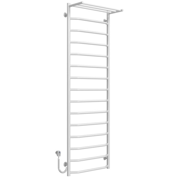 Elektrischen Handtuchwärmer kaufen Trapezium with shelf P15 500х1600 Deffi edelstahl (Weiss, EF16, Linker Anschluss) 