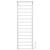 Полотенцесушитель электрический Трапеция с полкой П15 500х1600 Deffi нержавеющая сталь (Белый, EF16, Праве підключення)