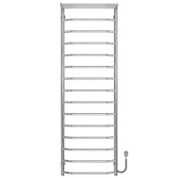 Elektrischer Handtuchwärmer Trapezoid with shelf P15 500х1600 Deffi edelstahl (Chrom, EF16, Richtige Verbindung)