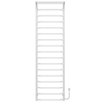 Elektrischer Handtuchwärmer Trapezoid with shelf P17 500х1800 Deffi edelstahl (Weiss, EF16, Richtige Verbindung)