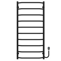 Elektrischer Handtuchwärmer Trapezium P10 500х1100 Deffi edelstahl (Schwarz, EF16, Richtige Verbindung)
