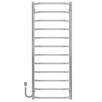 Elektryczny podgrzewacz ręczników Trapezium P12 500х1300 Deffi stal nierdzewna (Chrome, EF16, Połączenie lewe)