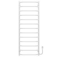 Elektrischer Handtuchwärmer Trapezium P13 500х1400 Deffi edelstahl (Weiss, EF16, Richtige Verbindung)