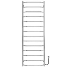 Elektrischer Handtuchwärmer Trapezium P14 500х1500 Deffi edelstahl (Chrom, EF16, Richtige Verbindung)