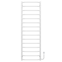 Electric heated towel rail Trapezium P15 500х1600 Deffi stainless steel (White, EF16, Right connection)