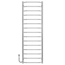 Elektrischer Handtuchwärmer Trapezium P15 500х1600 Deffi edelstahl (Chrom, EF16, Linker Anschluss)