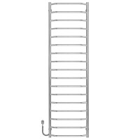 Elektryczny podgrzewacz ręczników Trapezium P17 500х1800 Deffi stal nierdzewna (Chrome, EF16, Połączenie lewe)