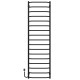 Buy electric heated towel rail Trapezium P17 500х1800 Deffi stainless steel (Black, EF16, Left connection)