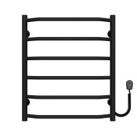 Elektrischer Handtuchwärmer Trapezium P6 500х600 Deffi edelstahl (Schwarz, EF16, Richtige Verbindung)