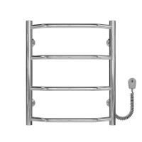 Elektrischer Handtuchwärmer Trapezium P4 400х500 Deffi edelstahl (Chrom, EF16, Richtige Verbindung)