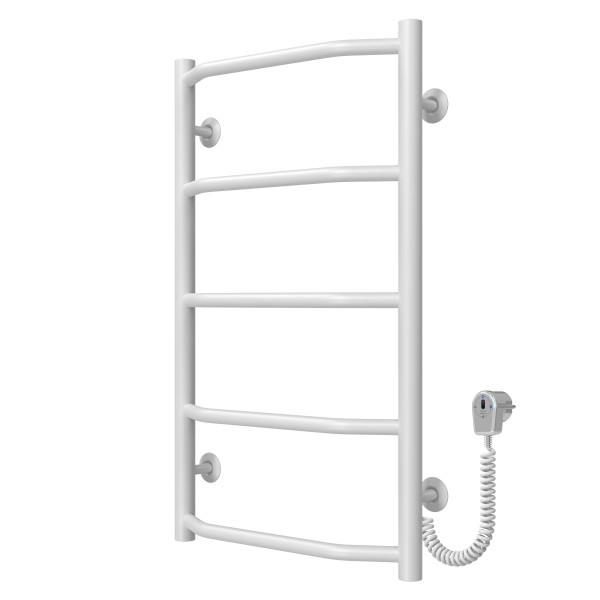 Buy electric heated towel rail Trapezium P5 400х700 Deffi stainless steel (White, EF16, Right connection)