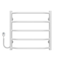Elektrischer Handtuchwärmer Trapezium P5 500х500 Deffi edelstahl (Weiss, EF16, Linker Anschluss)
