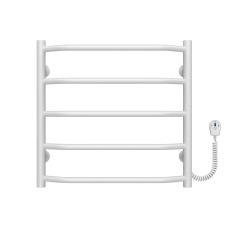 Elektrischer Handtuchwärmer Trapezium P5 500х500 Deffi edelstahl (Weiss, EF16, Richtige Verbindung)