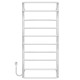 Buy electric heated towel rail Aquamix P10 500х1100 Deffi stainless steel (White, EF16, Left connection)