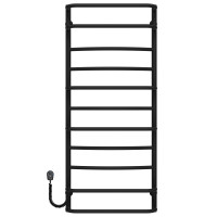 Elektrischer Handtuchwärmer Aquamix P11 500х1200 Deffi edelstahl (Schwarz, EF16, Linker Anschluss)