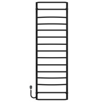 Electric heated towel rail Aquamix P15 500х1600 Deffi stainless steel (Black, EF16, Left connection)