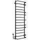 Buy electric heated towel rail Aquamix P15 500х1600 Deffi stainless steel (Black, EF16, Left connection)