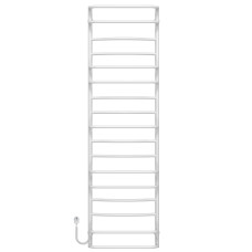 Electric heated towel rail Aquamix P17 500х1800 Deffi stainless steel (White, EF16, Left connection)
