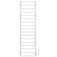 Buy electric heated towel rail Aquamix P17 500х1800 Deffi stainless steel (White, EF16, Right connection)