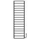 Buy electric heated towel rail Aquamix P17 500х1800 Deffi stainless steel (Black, EF16, Right connection)