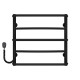 Buy electric heated towel rail Aquamix P5 400х500 Deffi stainless steel (Black, EF16, Left connection)
