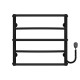 Buy electric heated towel rail Aquamix P5 400х500 Deffi stainless steel (Black, EF16, Right connection)
