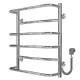 Buy electric heated towel rail Aquamix P6 500х600 Deffi stainless steel (Chrome, EF16, Right connection)