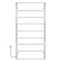 Electric heated towel rail Aquamix P9 500х1000 Deffi stainless steel (White, EF16, Left connection)