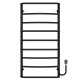 Buy electric heated towel rail Aquamix P9 500х1000 Deffi stainless steel (Black, EF16, Right connection)