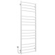 Buy electric heated towel rail Classic Elite P16 600х1600 Deffi stainless steel (White, EF16, Left connection)