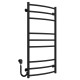 Buy electric heated towel rail Classic Elite P9 500х1000 Deffi stainless steel (Black, EF16, Left connection)