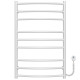 Buy electric heated towel rail Classic Elite P9 500х800 Deffi stainless steel (White, EF16, Right connection)