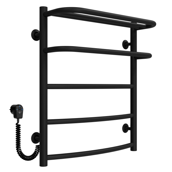 Elektrischen Handtuchwärmer kaufen Hotel P5 400х600 Deffi edelstahl (Schwarz, EF16, Linker Anschluss) 