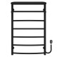 Купити рушникосушарку електричну Отель П7 500х800 Deffi нержавіюча сталь (Чорний, EF16, Праве підключення)