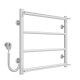 Buy electric heated towel rail Ladder P4 400х500 Deffi stainless steel (White, EF16, Left connection)