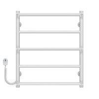 Elektrischer Handtuchwärmer Ladder P5 500х600 Deffi edelstahl (Weiss, EF16, Linker Anschluss)