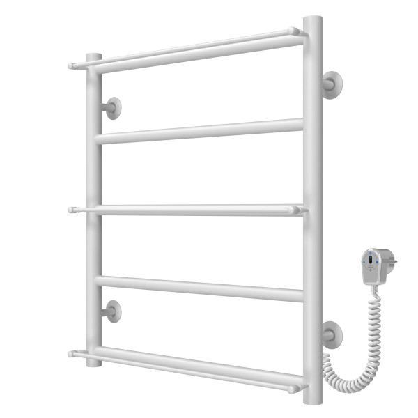 Купить полотенцесушитель электрический Ladder П5 500х600 Deffi нержавеющая сталь (Белый, EF16, Правое подключение)
