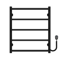 Elektrischer Handtuchwärmer Ladder P5 500х600 Deffi edelstahl (Schwarz, EF16, Richtige Verbindung)