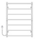 Buy electric heated towel rail Ladder P7 500х700 Deffi stainless steel (White, EF16, Left connection)