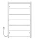 Buy electric heated towel rail Ladder P7 500х800 Deffi stainless steel (White, EF16, Left connection)