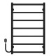 Elektrischen Handtuchwärmer kaufen Ladder P7 500х800 Deffi edelstahl (Schwarz, EF16, Linker Anschluss) 